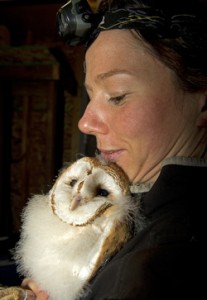 Sofi with barn owl